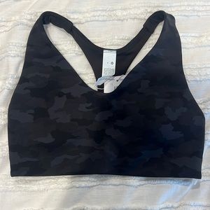 Brand New Lululemon in alignment racerback bra in black camo